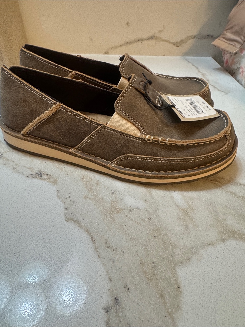 Ariat Brown Suede Slip-On Loafers for women - Picture 7 of 7